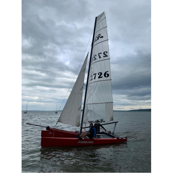 Katamaran Hobie Cat F18 Tiger Deutschland Binnen Bild 1